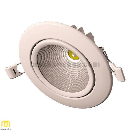 چراغ سقفی 7 وات گرد توکار COB LED